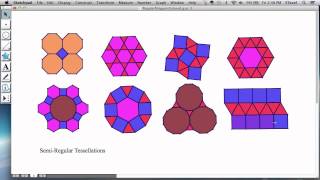 Tessellations 4 SemiRegular Tessellations [upl. by Iralam]