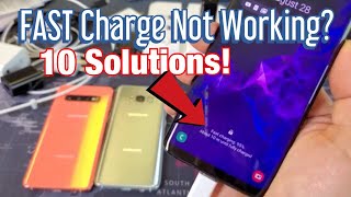 Galaxy S8S9S10 FAST Cable Charging Not Working FIXED 10 Solutions [upl. by Adahsar611]