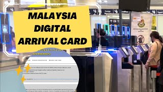 How to Fill Malaysia Digital Arrival Card MDAC  Tutorial [upl. by Crandale620]