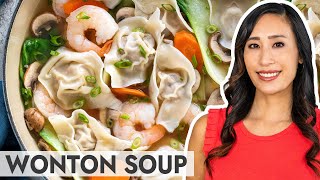 Easy Wonton Soup with StepbyStep Instructions [upl. by Uziel]