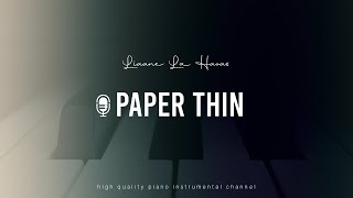 Lianne La Havas  Paper Thin Piano Instrumental MR [upl. by Odranreb]