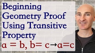 Beginning Geometry Proof Using Transitive Property [upl. by Rickart]