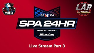 iRacing 2024 Spa 24 Hours  Live Stream Part 3 [upl. by Balbinder]