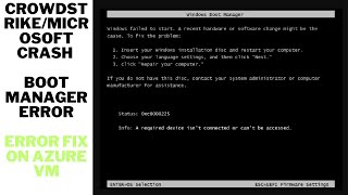 Steps to repair Windows boot manager error Microsoft crash [upl. by Negroj546]