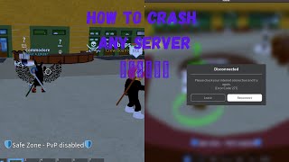 How to crash ANY SERVER in Blox fruits [upl. by Magdala114]