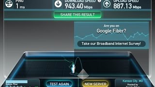 Google Fiber Internet Speed Test [upl. by Archangel392]