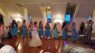 MOST EPIC Surprise Bride and Bridesmaid Dance EVER [upl. by Nyvar158]