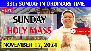 SUNDAY FILIPINO LIVE MASS TODAY ONLINE I NOVEMBER 17 2024 I FR JOWEL JOMARSUS GATUS FR JERRY ORBOS [upl. by Niela]