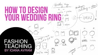 Jewellery Design ProcessHand Drawn Jewellery Sketches wedding ring [upl. by Stagg246]