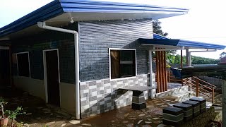 Low Cost Half Metal Cladding Small House Design Ideas Concrete and Steel Materials [upl. by Einreb170]