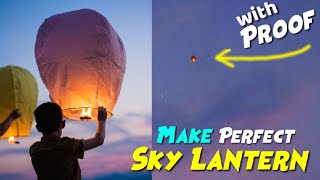 How to make Sky Lantern  Science behind a Sky Lantern  MR LOCAL SCIENTIST [upl. by Mcdade405]