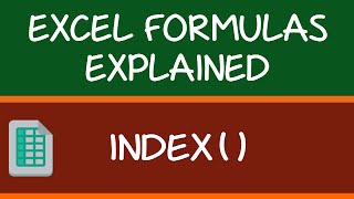 INDEX Formula in Excel  Explained with Examples [upl. by Heise]