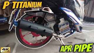 P Titanium Elbow with APR Pipe Installing to Honda Click 125i v3 🇵🇭🇲🇾 [upl. by Nosnibor922]