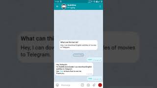 Subtitle Downloader  Telegram Bot  Subtitles [upl. by Consuelo]