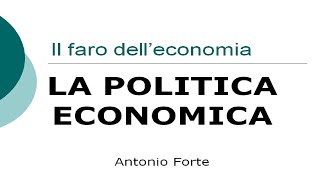 Lezione Politica economica fiscale monetaria e dei redditi [upl. by Anoy346]