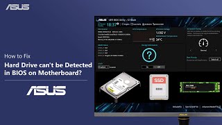 How to Fix Hard Drive cant be Detected in BIOS on Motherboard  ASUS SUPPORT [upl. by Darees]