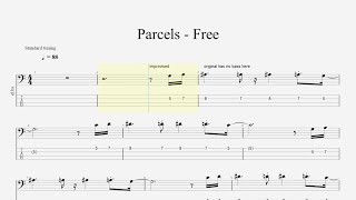 Parcels  Free Bass Tabs [upl. by Culver775]