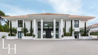 Inside a €12750000 Marbella luxury villa with stunning interiors amp underground spa [upl. by Kennard]