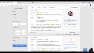 Sourcing Profiles through Naukri EZ Search Option [upl. by Onibla]