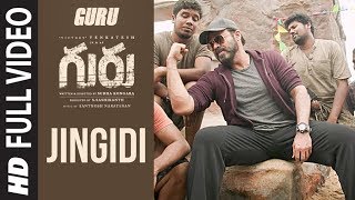 Guru Jingidi Full Song Video  Venkatesh Ritika Singh Santhosh Narayanan  Telugu Songs [upl. by Nivlad896]