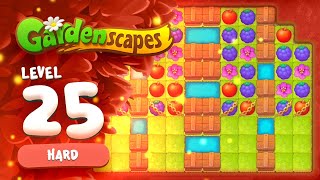 Gardenscapes  Hard Level 25 [upl. by Aven259]