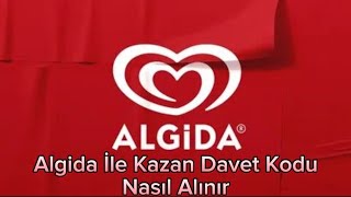 Algida İle Kazan Davet Kodu Nasıl Alınır  Algida İle Kazan Arkadaş Davet Etme [upl. by Sessler]