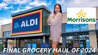 ✨️FINAL GROCERY HAUL OF 2024 ✨️ ALDI amp MORRISONS HAUL [upl. by Amato]