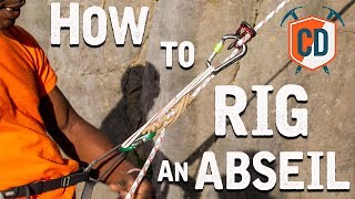 How To Set Up An Abseil  Climbing Daily Ep1545 [upl. by Vinni]