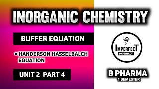 Handerson Hasselbalch Equation  Buffer Equation  Acid Base And Buffers  Pharmaceutical Chemistry [upl. by Aruabea]