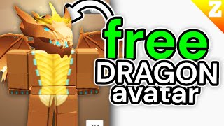 How To Make A FREE DRAGON Avatar In Roblox [upl. by Irrok]