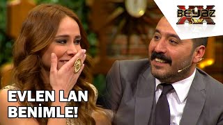 Mustafa Üstündağa Karısı Evlenme Teklifi Etmiş  Beyaz Show [upl. by Anatollo]