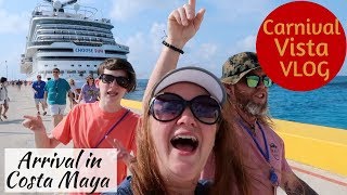 Arrival in Costa Maya amp Tropicante Beach Club at Mahahual  Carnival Vista Vlog [upl. by Ainigriv983]