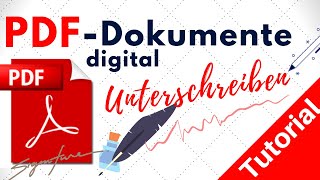 PDF unterschreiben  Dokumente ohne Papier Stift unterzeichnen Tutorial 2021 [upl. by Angy937]