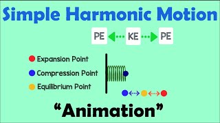 SIMPLE HARMONIC MOTION  Physics Animation [upl. by Yessac]