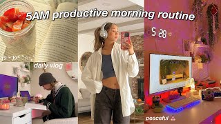 my 5AM morning routine ๑˘ᵕ˘ cozy amp productive DAILY VLOG 🌱 festivities begin [upl. by Jensen443]