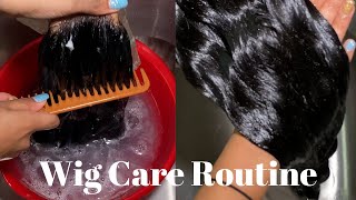 HOW TO WASH amp MAINTAIN YOUR WIGS  LACE FRONT HUMAN HAIR [upl. by Aimal]