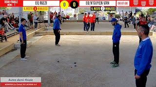 Demifinale passionnante ITALIE vs Eq NGUYEN VAN  International à pétanque de Monaco [upl. by Johnathon]