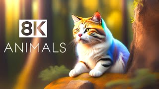 Animals in 8K ULTRA HD  High Resolution 8K Video 60 FPS [upl. by Lada867]