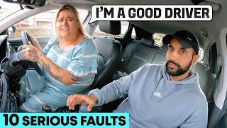 A Terrifying Driving Test  10 Serious Faults [upl. by Sllew]