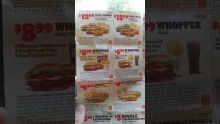 Burger King Coupons [upl. by Nodnerb]