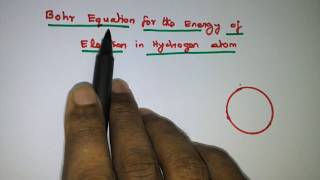 Derivation of Bohr equation  Radius and Energy of electron in hydrogen atom [upl. by Hickey]