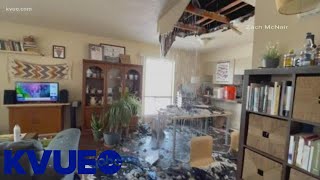 Burst pipe destroys Austin familys home  KVUE [upl. by Beauchamp887]