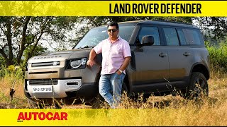 Land Rover Defender review  The India test  First Drive  Autocar India [upl. by Ferdinana]