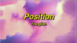 Franglish  Position sped uptiktok Paroles  je réfléchis jy pense jy pense [upl. by Altis126]