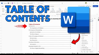 How to Create a Table of Contents in Microsoft Word [upl. by Bertsche991]