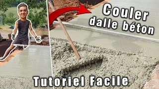 Comment Couler une Dalle Béton  Tutoriel pour Débutant [upl. by Ramhaj724]