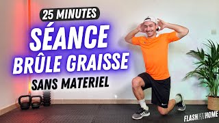 SÉANCE BRULE GRAISSE RAPIDE 🔥 HIIT 25 MIN  Sans Matériel [upl. by Mulderig]