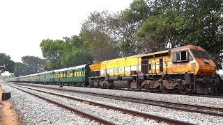 GOLDEN EMD hauls the POOR Chariot Train  Indian Railways [upl. by Eelibuj514]