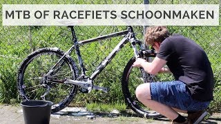 Fiets schoonmaken  Mountainbike  racefiets onderhoud [upl. by Allimaj]