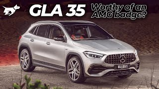 MercedesAMG GLA 35 2021 review  Chasing Cars [upl. by Aikram]